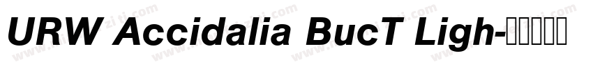 URW Accidalia BucT Ligh字体转换